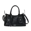 Bolsa Tote Grande de Mano Vintage Color Sólido para Mujer Estilo Otoño 2026 Bolso de Moda de Hombro Único Cruzado para el Trabajo