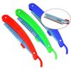 Lâminas para Aparar Sobrancelhas 10 Peças/Caixa Feather Aço Inoxidável Lâmina Afiada Suporte de Lâmina Conjunto Combinado de Lâminas Correspondentes