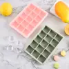 Forma de Gelo de Silicone Leve com 15 Cubos e Tampa de PP/Silicone Forma Quadrada para Fazer Gelo Utensílios de Cozinha