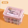 Kit de Costura Completo para DIY em Casa, Ferramentas de Costura Portáteis para Viagem, Conjunto de Caixa de Costura Doméstica, Em Estoque, Dropshipping de Peça Única Disponível