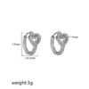 Brincos Geométricos de Aço Inoxidável Europeus e Americanos para Mulheres, Estilo Minimalista, Ear Cuffs de Luxo Versáteis da Moda, Atacado