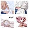 Hebilla de Nudo para Ropa Fija Artefacto Cintura Broche de Perla Metal Perla Hebilla para Prenda Hebilla para Toalla de Seda Aleación Hebilla Decorativa