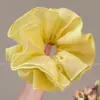 Goma de Pelo Oversize de Zhao Lusi para Mujer, Lazo de Pelo Retro de Gama Alta para Otoño e Invierno, Cuerda para el Pelo Floral de Estilo Perezoso
