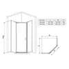 Venta al por mayor Marco Delgado Estrecho Forma de Diamante Sala de Ducha Integrada Baño del Hogar Separación Seca y Húmeda Mampara de Vidrio Personalización