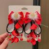 Accesorios Tradicionales para el Cabello de Niñas para Año Nuevo, Pinzas para el Cabello con Lazo Estilo Chino Hanfu de Año Nuevo, Horquillas para Bebé Año del Caballo al por Mayor