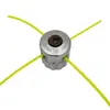 Cabeza de aluminio ranura simple cabeza de desbrozadora metal desbrozadora desbrozadora desbrozadora desbrozadora cuerda de desbrozadora línea ajuste M10 * 1.25