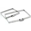 Grampos Quadrados para Rack de Ponte de Aço Inoxidável 304, Abraçadeiras para Mangueira, Abraçadeiras para Cabos, Suportes para Rack de Ponte, Fixadores de Aço para Tubo Quadrado de Cabo Fotovoltaico