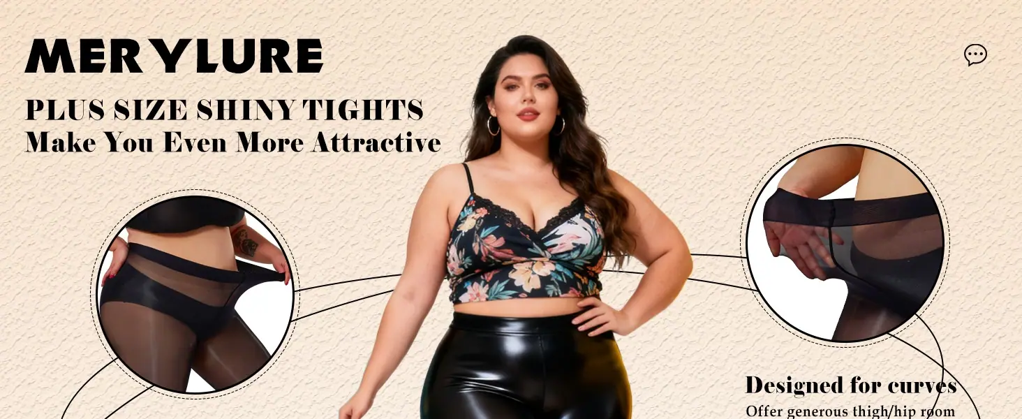 MERYLURE PLUS SIZE SHINY TIGHTS