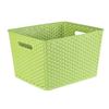 Cesta de almacenamiento tejida de plástico marco para juguetes libros escritorio de jardín de infantes caja de almacenamiento para snacks caja de almacenamiento para ropa