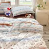Juego de Cama Nuevo de Hilo Puff de Cuatro Piezas 2026, Lavable a Máquina, Juego de Sábana y Funda Nórdica con Estampado de Dibujos Animados de Tres Piezas para Dormitorio del Hogar