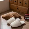 Chinelos de Algodão Pelúcia para Mulheres, Novo Estilo Outono/Inverno 2026, Antiderrapante Silencioso para Casa, Chinelos de Algodão Quentes com Pelúcia para Chão para Homens