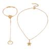Collar Corto Europeo y Americano con Colgante de Flor Pequeña para Niños, de una Sola Capa, Estilo Étnico Simple, Estilo Japonés y Coreano, Collar, Pulsera para Niña, Aretes