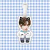 Etiqueta de equipaje nueva de He Junlin Colgante para mochila Decoración Etiqueta colgante Ventilador Mercancía Mismo estilo de Tiktok