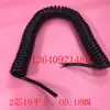 Cabo espesso de fio de mola de 10 mm² de 2 núcleos, fio espiral de alta potência, fio telescópico, fio de cobre puro GB 2*10 plano