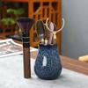 Chaleira Azul Mudança de Forno Jun Kiln Único Pote Cerâmica Sicai Tampa Tigela Fabricante de Chá Chinês Xícara de Chá Vintage Conjunto de Chá Produto Único