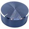 Tapa de Perilla Grande de Potenciómetro de 48 mm de Aleación de Aluminio Negro Aluminio Plástico de Alto Brillo para Equipo Mezclador de Audio Amplificador