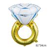 Al por mayor gran Confesión Diamante Anillo de Diamante globo de película de aluminio Día de San Valentín decoración de boda globo al por mayor