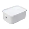Caja de plástico sellada multifuncional para mantener la frescura, recipiente para mantener la frescura del refrigerador, recipiente para calentar el horno microondas, lonchera, caja de almacenamiento de alimentos, caja sellada