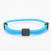 Pulseira de Corda Spot Milão Transfronteiriça Palavra em Branco Sem Palavras Laser Impressão Colorida Material Aço Inoxidável Pulseira de Corda Trançada Ajustável