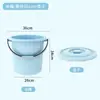 Balde Doméstico para Armazenamento de Água Plástico Espessado Balde Grande Alforje Barril Grande Dormitório Estudantil Resistente Balde para Lavanderia Bacia