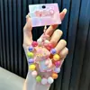 Colgante Llavero Oso con Cuentas, Exquisito Encanto Acrílico para Bolso, Llavero de Coche, Pequeño Regalo al por Mayor