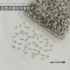 Rhinestones de Circonia Biselados de Fondo Plano 5A para Decoración de Uñas Mezcla de Mini Rhinestones Irregulares Decoraciones Blancas Súper Brillantes para Uñas Decoraciones de Rhinestone para Uñas Portátiles