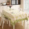 Mantel Fresco y Sencillo Estilo Ins, Impermeable y a Prueba de Aceite, Mantel de Mesa sin Lavado, Mantel Rectangular para Mesa de Comedor, Sensación de Lujo Ligero y Alta Gama, Mantel para Mesa de Café