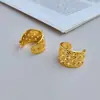 Ins Pendientes de metal hueco simples de moda europea y americana Pendientes personalizados de alta calidad Diseño de nicho Pendientes exquisitos