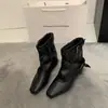 Hebilla Cuadrada Dr. Botas Martens Botines Mujer 2026 Nuevo Punta Remachada Pantalones Pierna Bonita Botas Zapatos Mujer