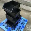 Suministro de Fabricantes Caja de Piezas Antiestática Negra Grupo Suzhou Caja Vertical de Plástico Antiestático para Piezas Boca Oblicua