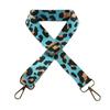 Bolso con estampado de leopardo a color contrastante con correa para el hombro de bolso de moda clásica, de un solo hombro, cruzado, de doble uso, ajustable, para hombres y mujeres, correa universal para bolso