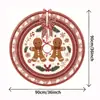 Artículos más vendidos transfronterizos: Falda para Árbol de Navidad, Hombre de Jengibre, Accesorios de Decoración para Fiesta de Escena de Año Nuevo, Decoraciones, Venta Directa del Fabricante