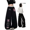 Pantalones Deportivos Casuales Estilo Retro Americano para Mujer, Pantalones con Estampado de Marca de Moda, Diseño High Street, Pantalones Geniales para Hombre