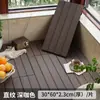 Piso de Madera Plástica para Patio, Auto-Instalación, Anticorrosión, Instalación en Exteriores, Enclavable, Fácil Instalación para Balcones Interiores y Exteriores