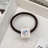Corea del Sur Nuevo Estilo Alta Calidad Elegante Amor Brillo Flor Cuerda para el Cabello Simple Versátil Payon Cuerda para la Cabeza Tendón de Goma Accesorios para el Cabello