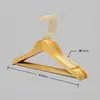 Percha de madera maciza con barra para hoteles, casas de huéspedes y tiendas de ropa, especializada para trajes y abrigos, percha ancha para hombros que no deja marcas