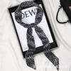 Bufanda de Satén de Seda Nueva Moda Tendencia Decoración para Cuello Tira Larga Estrecha Diadema Cinta para Bolso Serpentina para Mujer