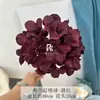 Boda Hortensia Única Hortensia Franee Flor Artificial Púrpura Arreglo Floral para Salón de Bodas Decoración Suave Accesorios para Fotografía