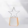Trofeo de Cristal Creativo Hecho a Medida Decoración de Premio para Reunión Anual Estilo Nórdico Placa de Vidrio Regalo de Empresa Premio Grabado