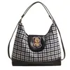 Bolsa Tote Casual para Mujer, Gran Capacidad, Nuevo Modelo 2025, Bolso Cruzado para Mujer, Bolso de Hombro a Cuadros, Bolso de Viaje Moderno y Versátil