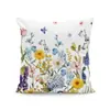 Fronha Estampada Floral Retro Transfronteiriça Capa de Almofada Decorativa Abstrata Colorida para Sala de Estar