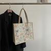 Bolso de mujer de estilo chino, primavera 2025, moderno, de gran capacidad, de algodón y lino, ideal para el trabajo y la vida cotidiana.
