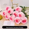 Simulação Rosa Dia dos Namorados Buquê de plástico Home Decoração Falsa Flor Sala de Estar Mesa de Jantar Flor Set Decoração Flor Seca