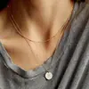 Collar de Moda Transfronterizo Europeo y Americano con Letras de 26 Letras en Capas Sencillo para Mujer, Accesorios de Apilamiento Multicapa de Nicho, Collar Versátil