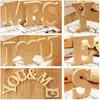 Decoración digital de madera en inglés decoración letra decoración accesorios para fotografía