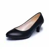 Zapatos de Trabajo de Tacón Fino de 5 cm para Mujer, Zapatos de Salón de Charol de Boca Baja, Zapatos para Ir al Trabajo, Zapatos Profesionales para Hotel, Banco y Auxiliares de Vuelo