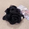 Pinza para el cabello de flor de hilo de perla de hadas estilo francés, pinza de tiburón, pinza para la parte posterior de la cabeza, accesorio para el cabello, horquilla de flor de rosa