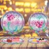 Nuevo juego de vajilla para fiesta con temática de sirena, color rosa y morado, bandeja de papel desechable para fiesta de cumpleaños, vasos de papel y pañuelos