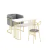 Juego de Mesa y Silla para Manicure Famoso en Internet, Mesa de Maquillaje y Manicure de Mármol Individual/Doble Estilo Nórdico, Mesa Simple Específica para Manicure