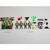 Juguetes de Adornos de Mesa Militares de Juego de Rol de Comercio Exterior para Niños / Set de 4 Modelos de Soldado Realistas de 11 cm con Accesorios